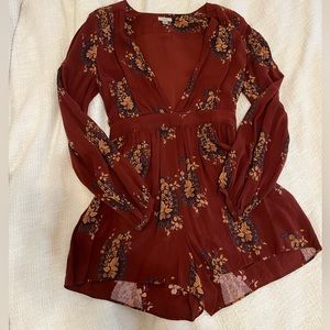Urban outfitters floral paisley romper size 2